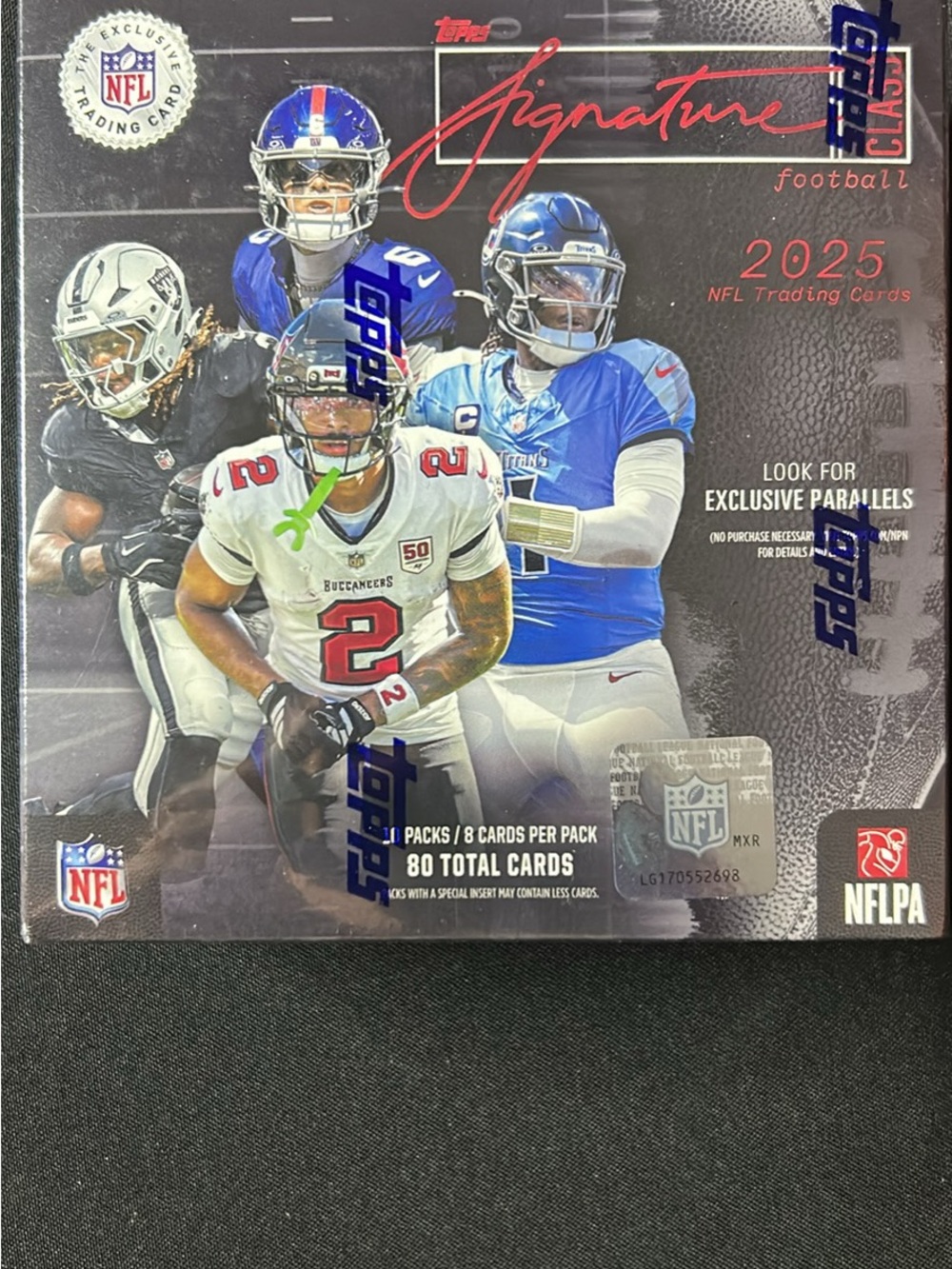 Topps Signature 2025 NFL Box - Blue/Red/White